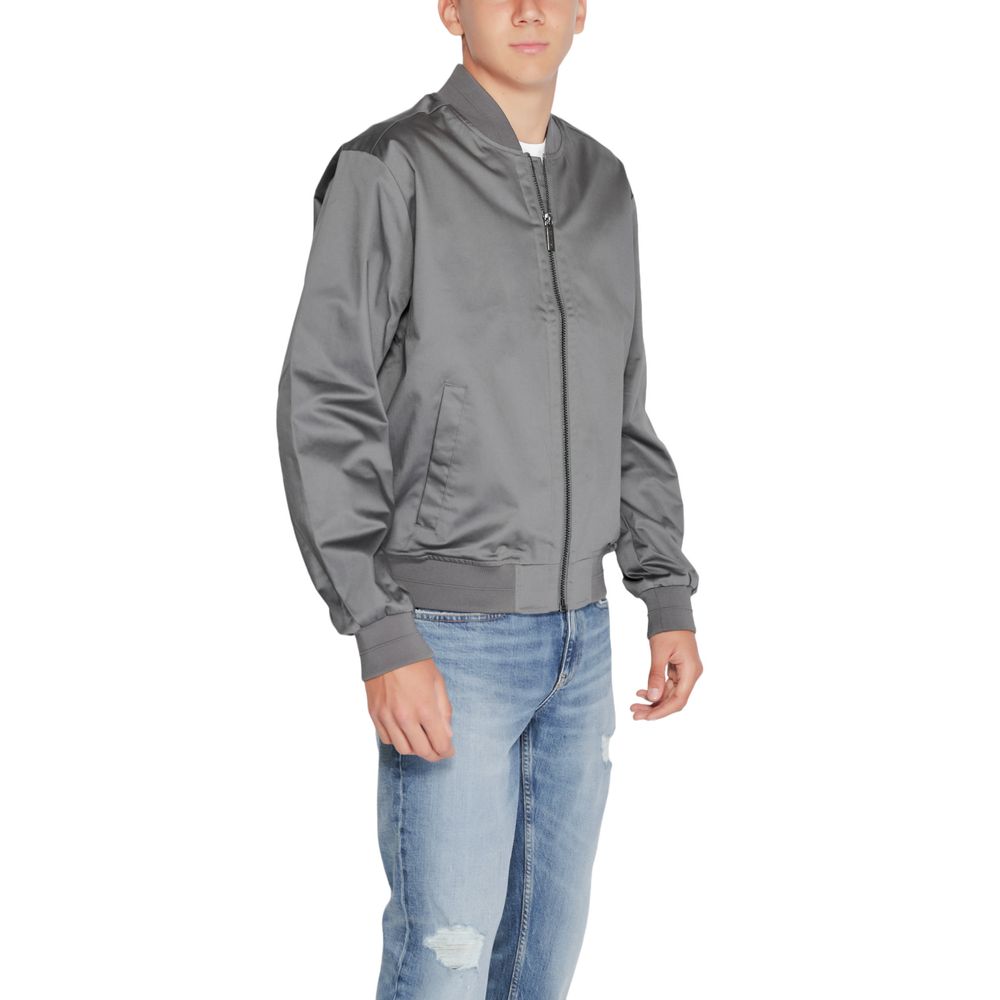 Calvin Klein Gray Organic Cotton Jackets & Coat - SMARTMARTNZ