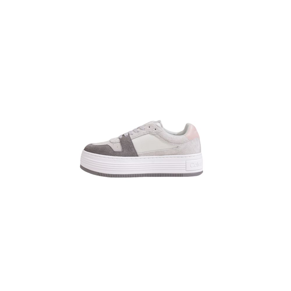 Calvin Klein Jeans Gray Leather Sneaker - SMARTMARTNZ