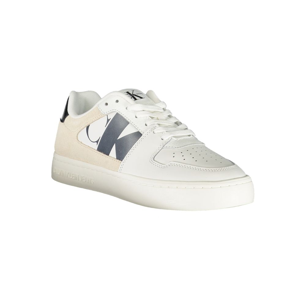 Calvin Klein White Polyester Sneaker - SMARTMARTNZ