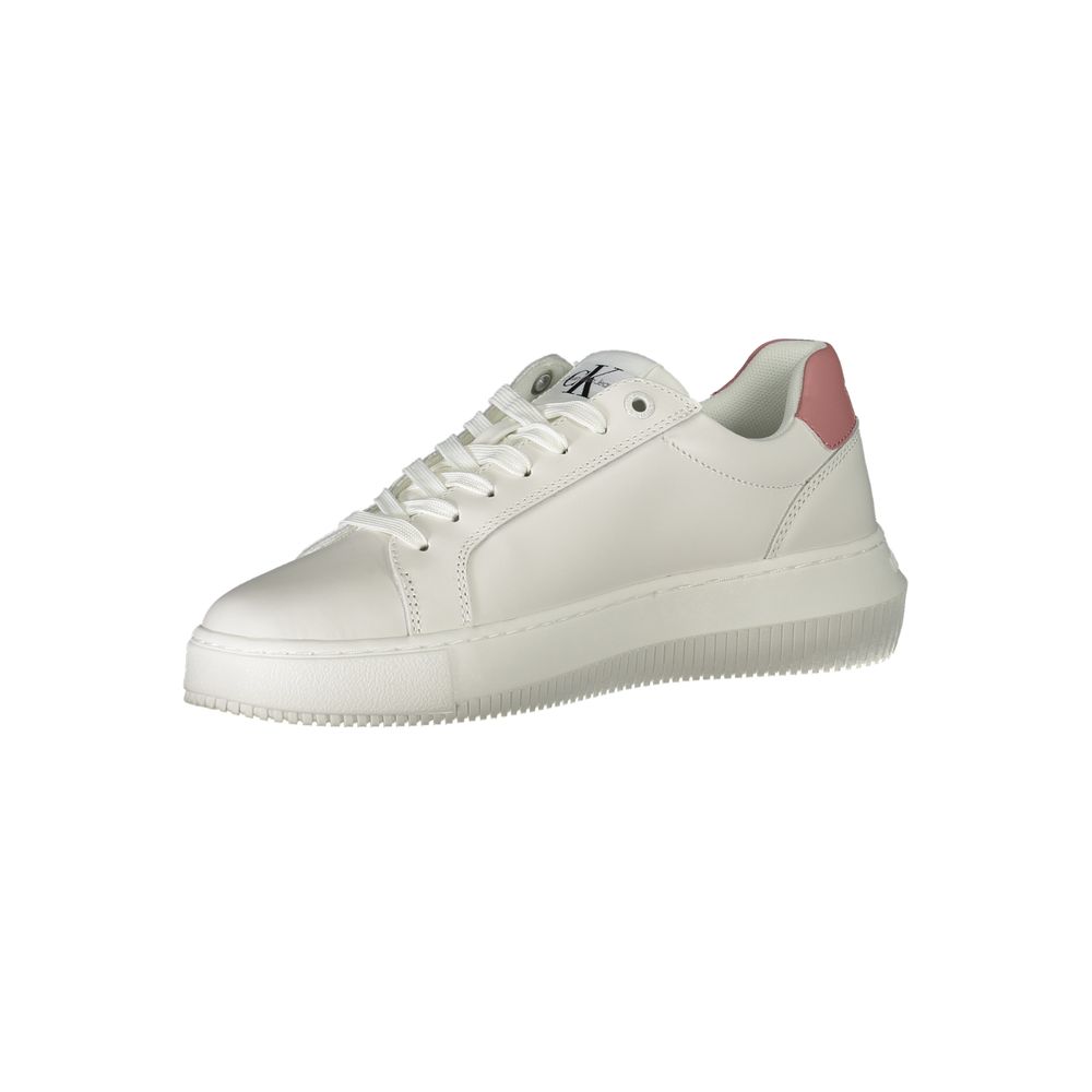 Calvin Klein White Polyester Sneaker - SMARTMARTNZ