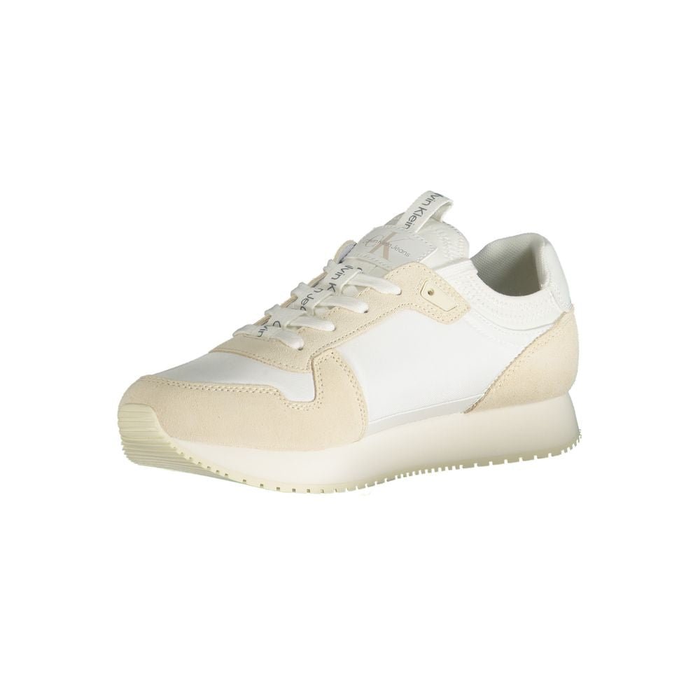 Calvin Klein White Polyester Sneaker - SMARTMARTNZ