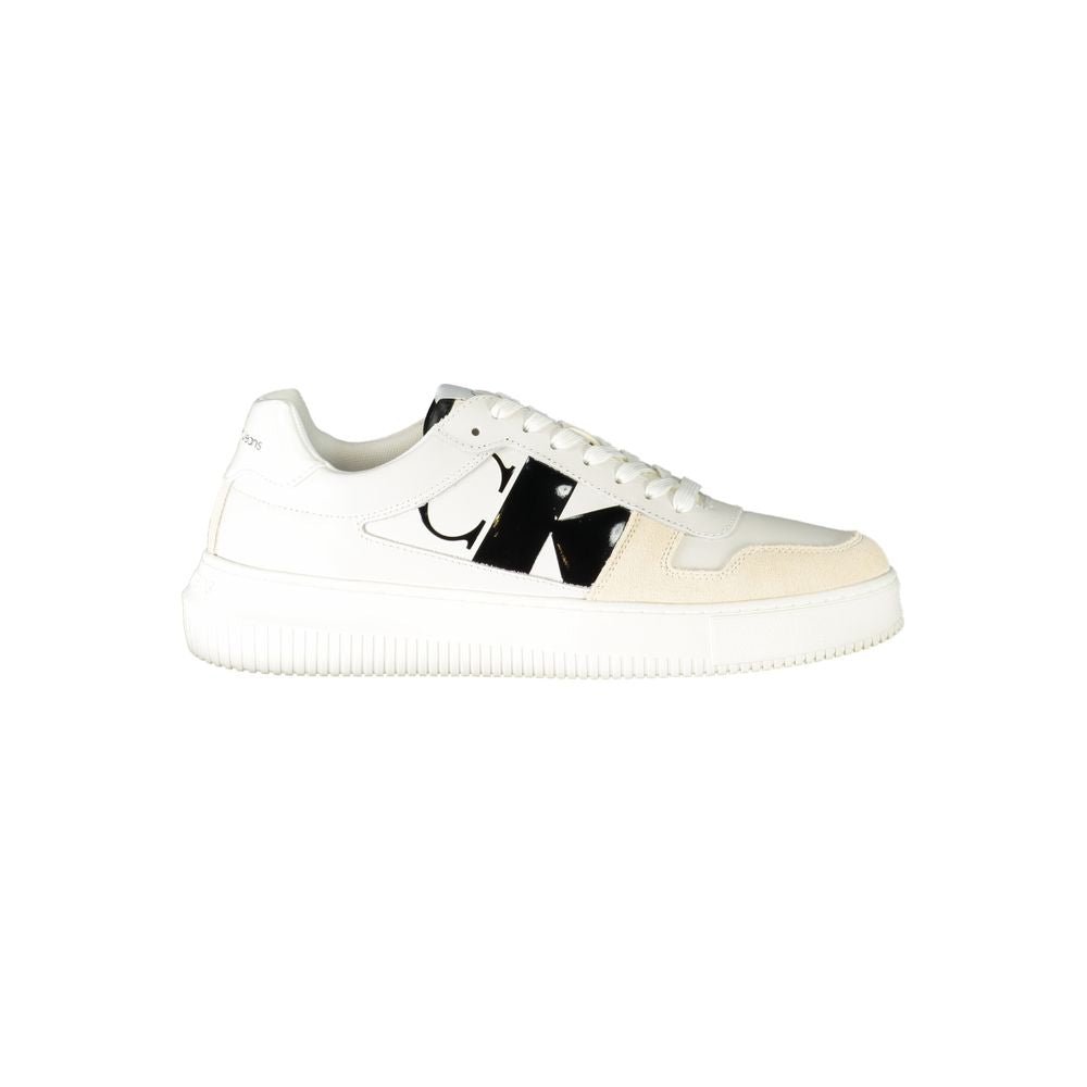 Calvin Klein White Polyester Sneaker - SMARTMARTNZ