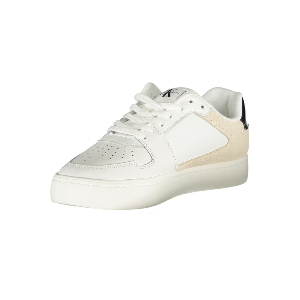Calvin Klein White Polyester Sneaker - SMARTMARTNZ