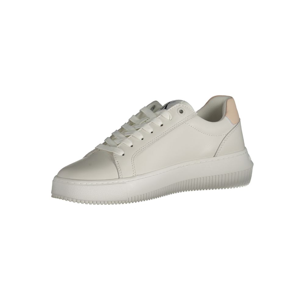 Calvin Klein White Polyester Sneaker - SMARTMARTNZ
