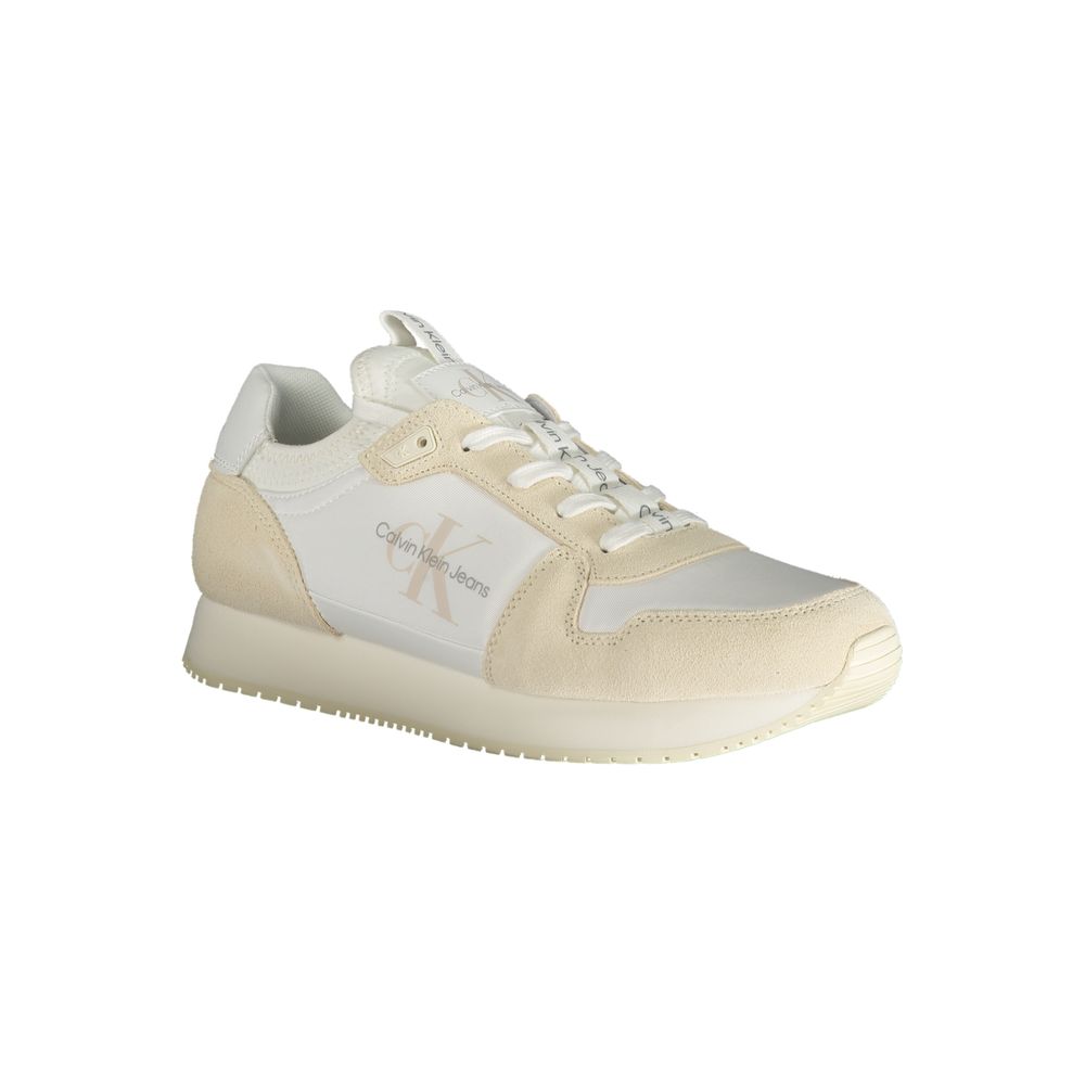 Calvin Klein White Polyester Sneaker - SMARTMARTNZ
