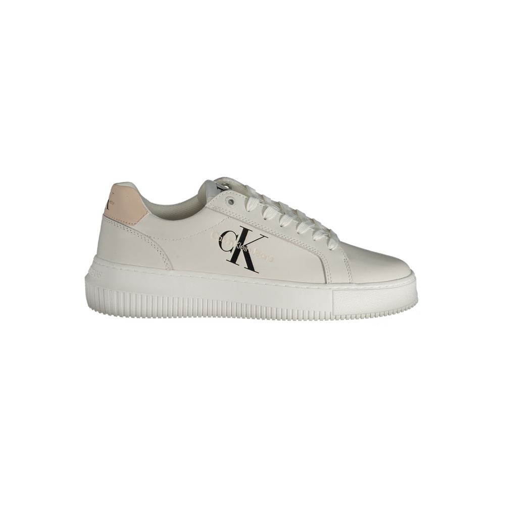 Calvin Klein White Polyester Sneaker - SMARTMARTNZ