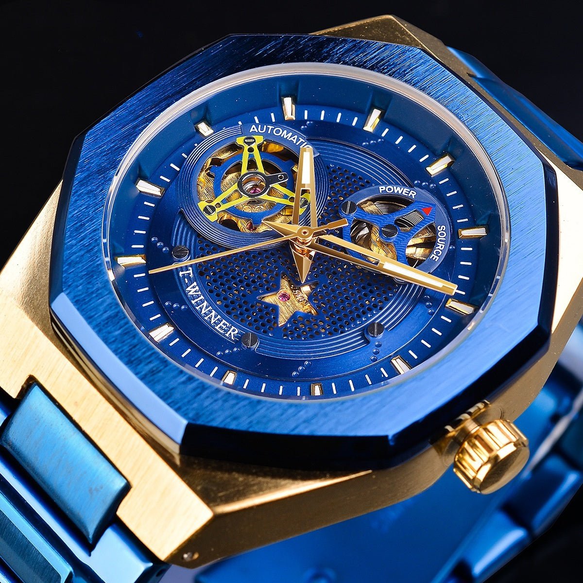 Casual Men’s Mechanical Watch – Hollow Dial & Self - Winding - SMARTMARTNZ