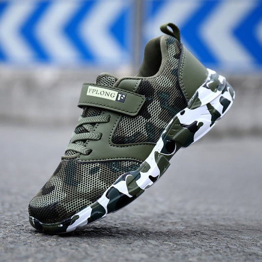 Children’s Camo Light Sports Shoes – Soft, Lightweight & Action - Ready - SMARTMARTNZ