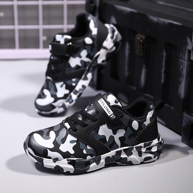 Children’s Camo Light Sports Shoes – Soft, Lightweight & Action - Ready - SMARTMARTNZ