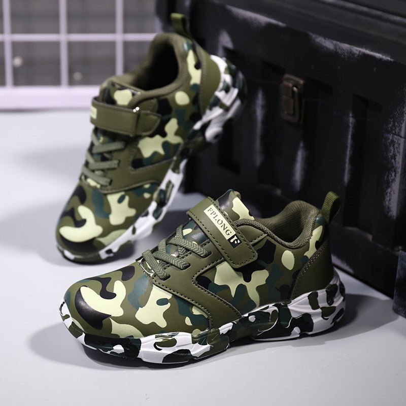 Children’s Camo Light Sports Shoes – Soft, Lightweight & Action - Ready - SMARTMARTNZ
