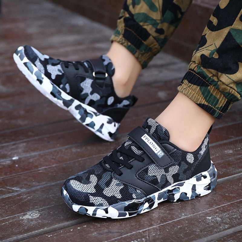 Children’s Camo Light Sports Shoes – Soft, Lightweight & Action - Ready - SMARTMARTNZ