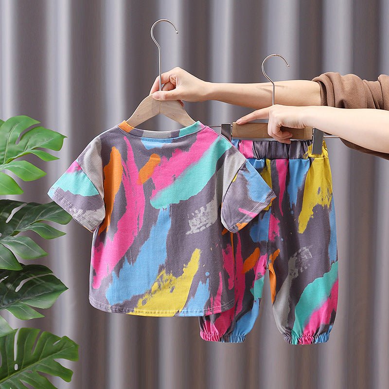Children's Clothing, Boys, Summer Suits, Children, Boys, Sports, Foreign - style Clothes, Net Red Tide - SMARTMARTNZ