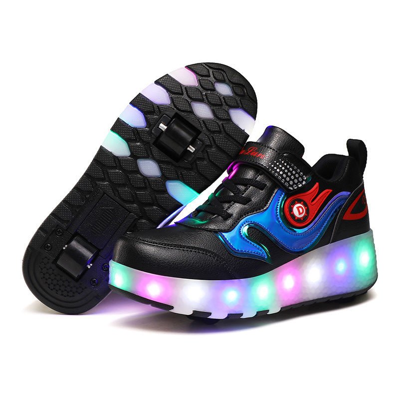 Children's Wheel Shoes LED Light Emitting Charging Children's Lamp Shoes - SMARTMARTNZ
