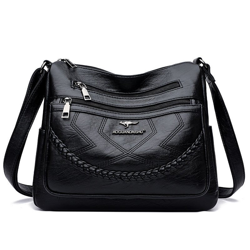 Classic Soft Leather Shoulder Bag for Women Roomy & Reliable | Perfect for Daily Essentials - SMARTMARTNZ