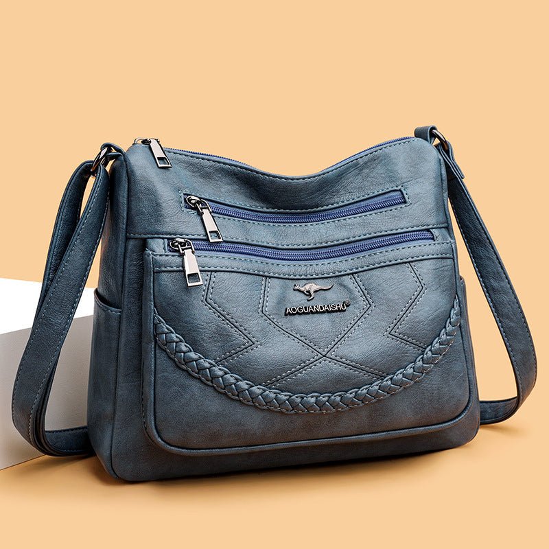 Classic Soft Leather Shoulder Bag for Women Roomy & Reliable | Perfect for Daily Essentials - SMARTMARTNZ