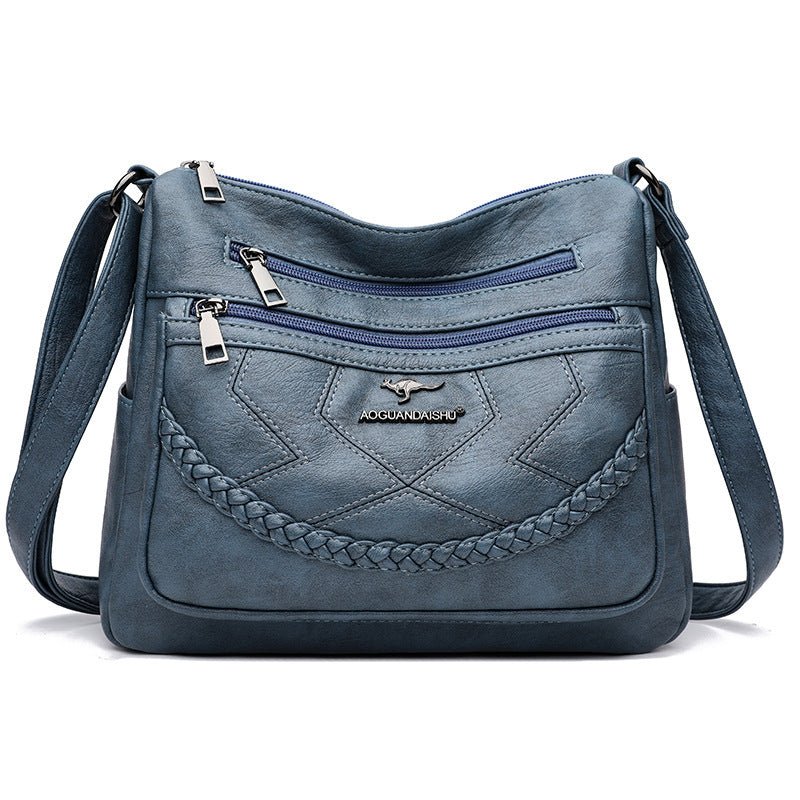 Classic Soft Leather Shoulder Bag for Women Roomy & Reliable | Perfect for Daily Essentials - SMARTMARTNZ