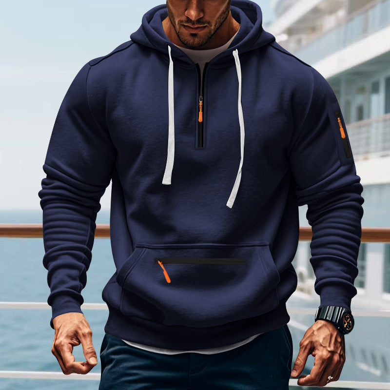 Casual Men’s Sports Cargo Coat – Regular Sleeve