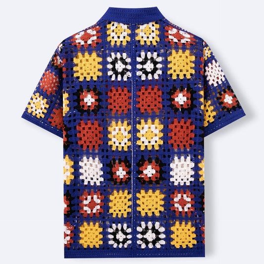 Hand Crocheting Knitwear Hollow Shirt