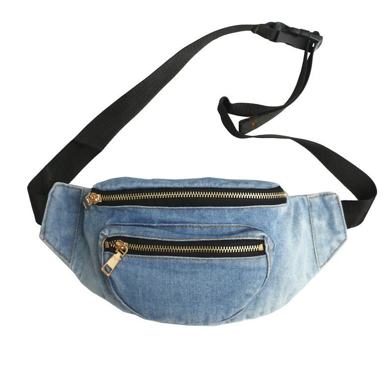 Denim Crossbody Chest Bag – Street Style Inspired - SMARTMARTNZ