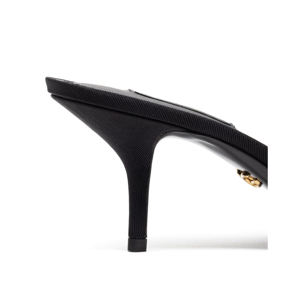 Dolce & Gabbana Black Cotton Sandal - SMARTMARTNZ