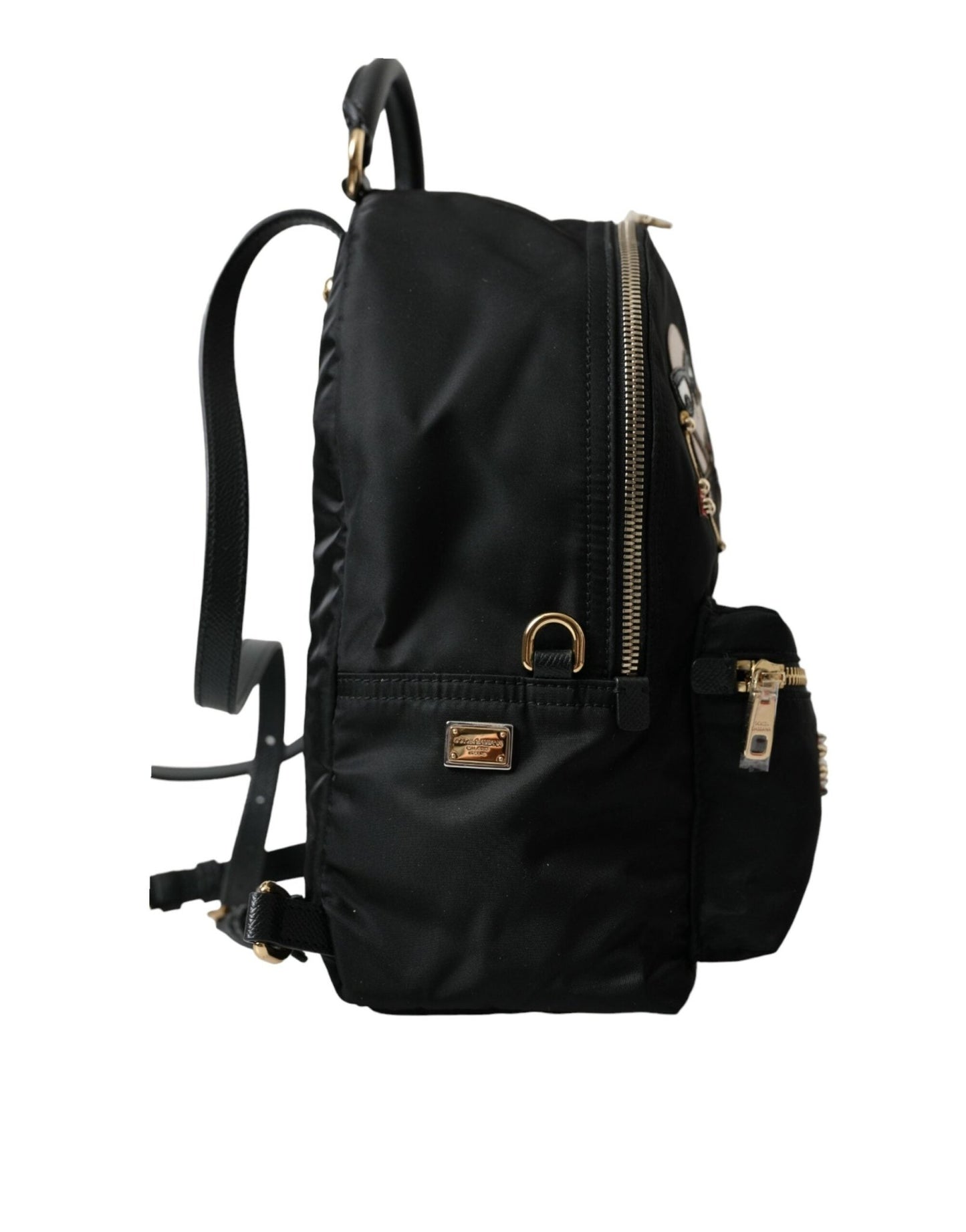 Dolce & Gabbana Black DGFAMILY Embellished Backpack VULCANO Bag - SMARTMARTNZ
