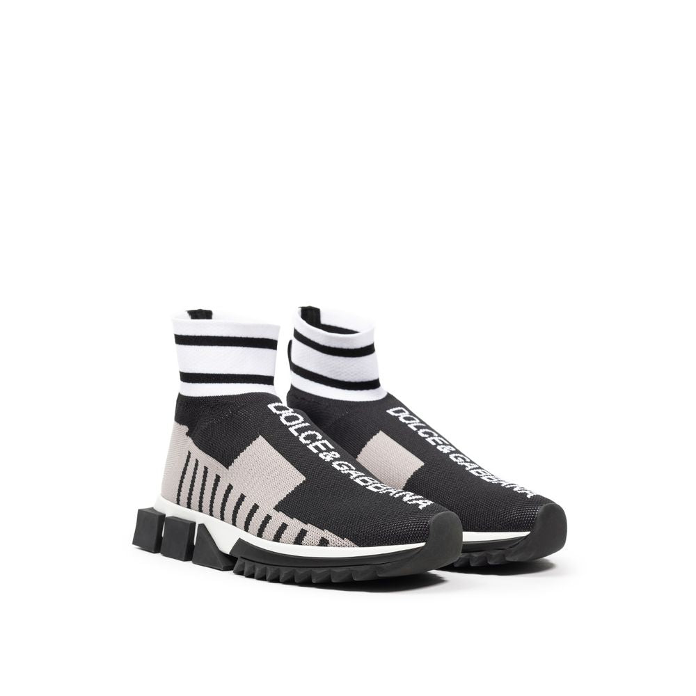 Dolce & Gabbana Black Fabric Sneaker - SMARTMARTNZ