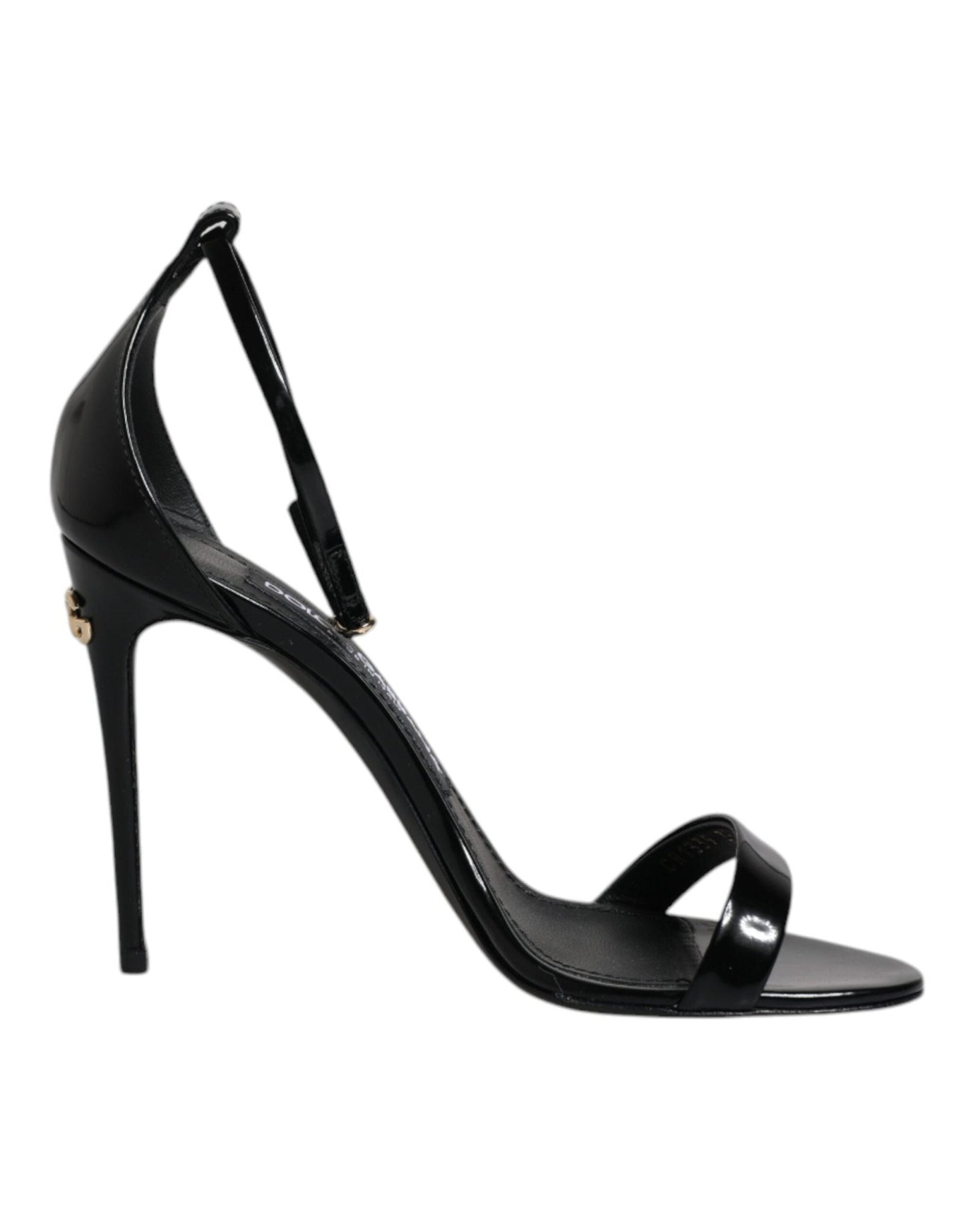 Dolce & Gabbana Black KEIRA Heels Ankle Strap Sandals Shoes - SMARTMARTNZ