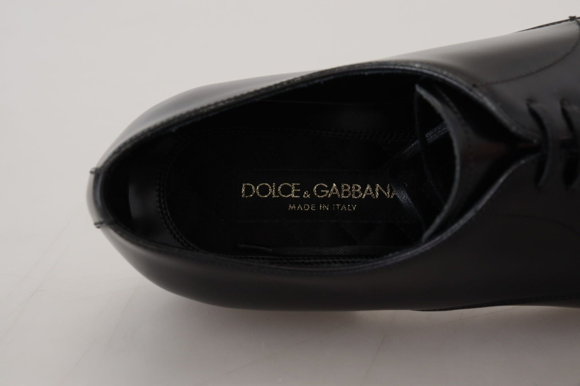 Dolce & Gabbana Black Leather Formal Dress Shoes - SMARTMARTNZ