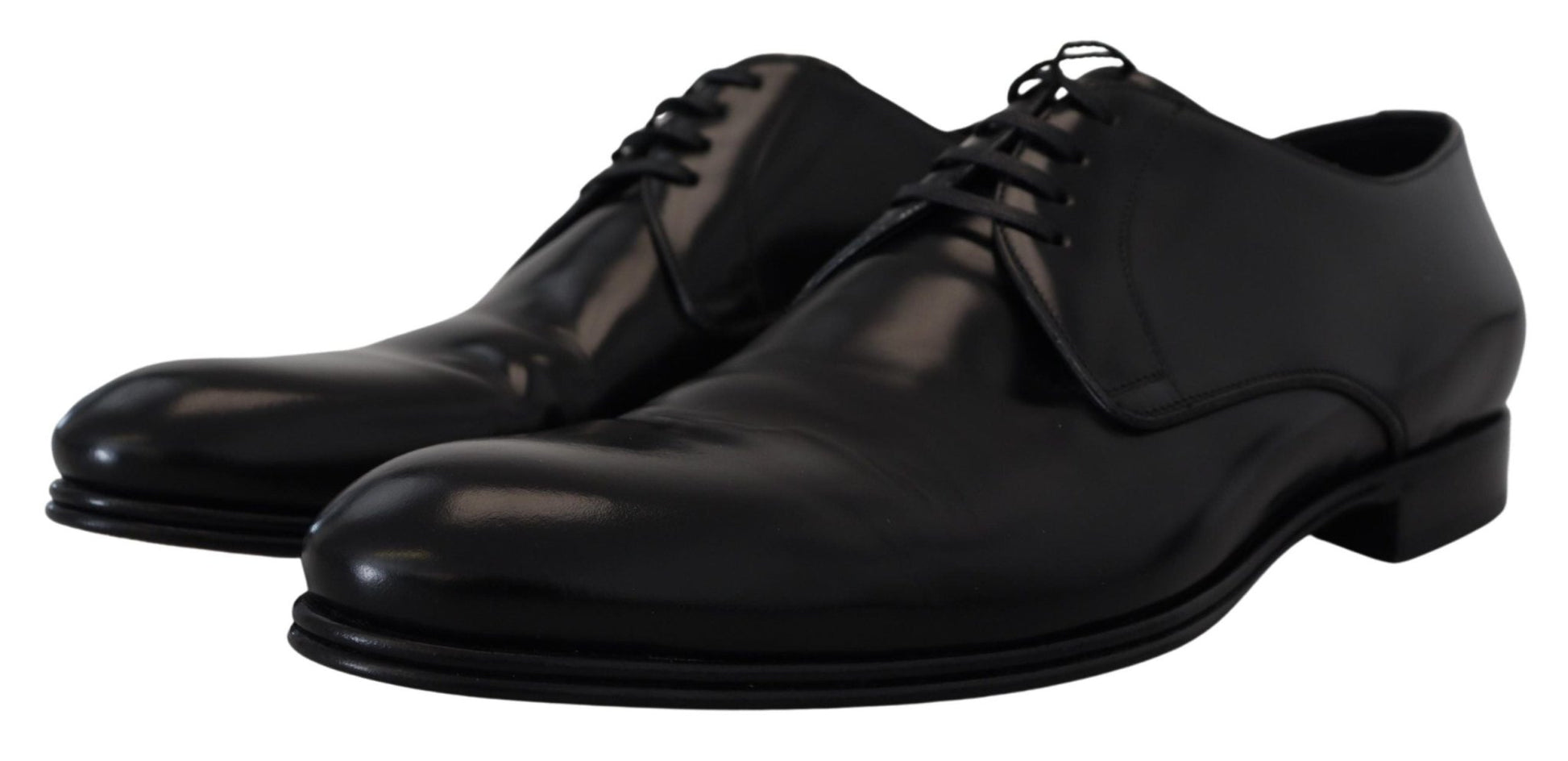 Dolce & Gabbana Black Leather Formal Dress Shoes - SMARTMARTNZ