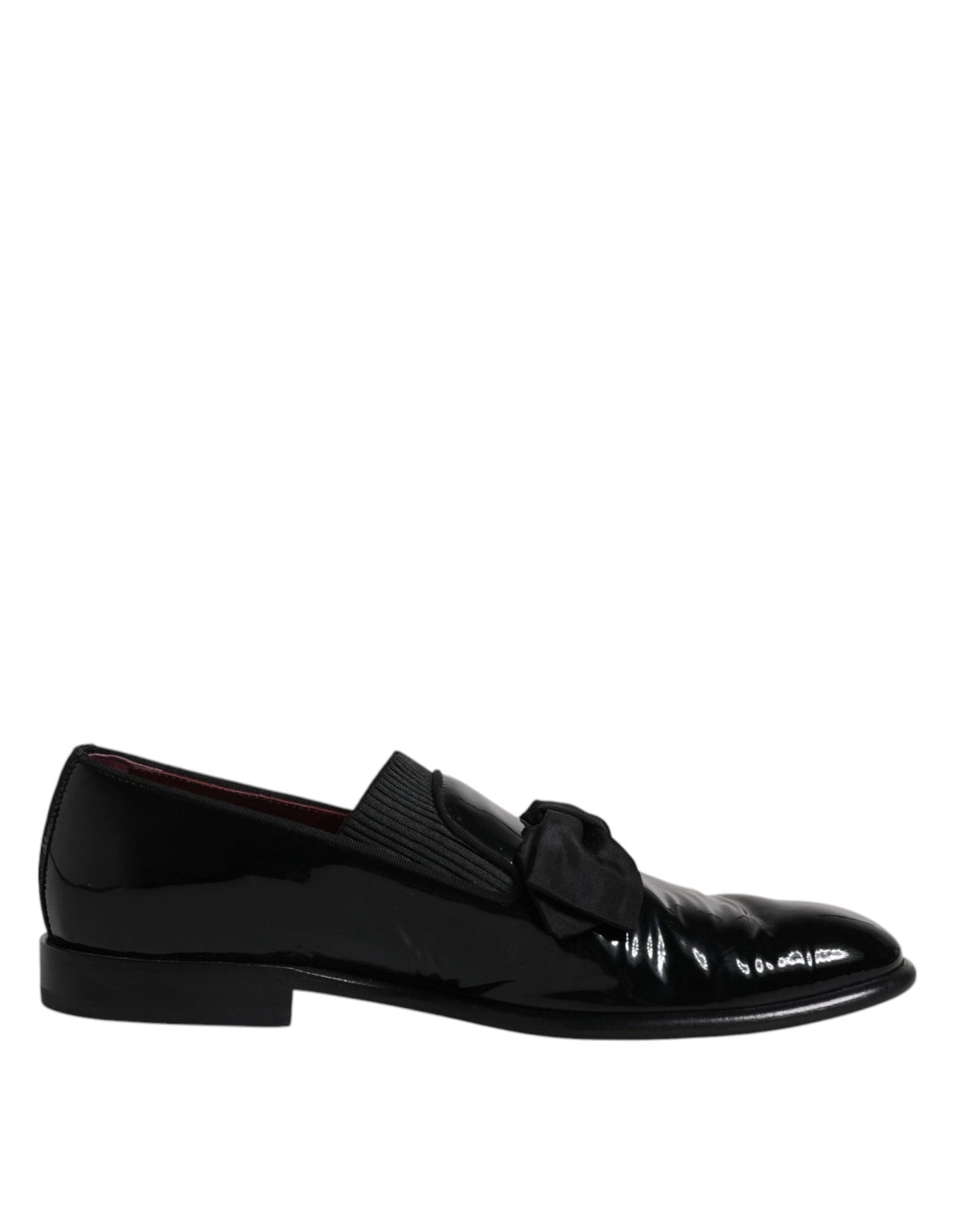 Dolce & Gabbana Black Leather Loafers Men Formal Dress Shoes - SMARTMARTNZ
