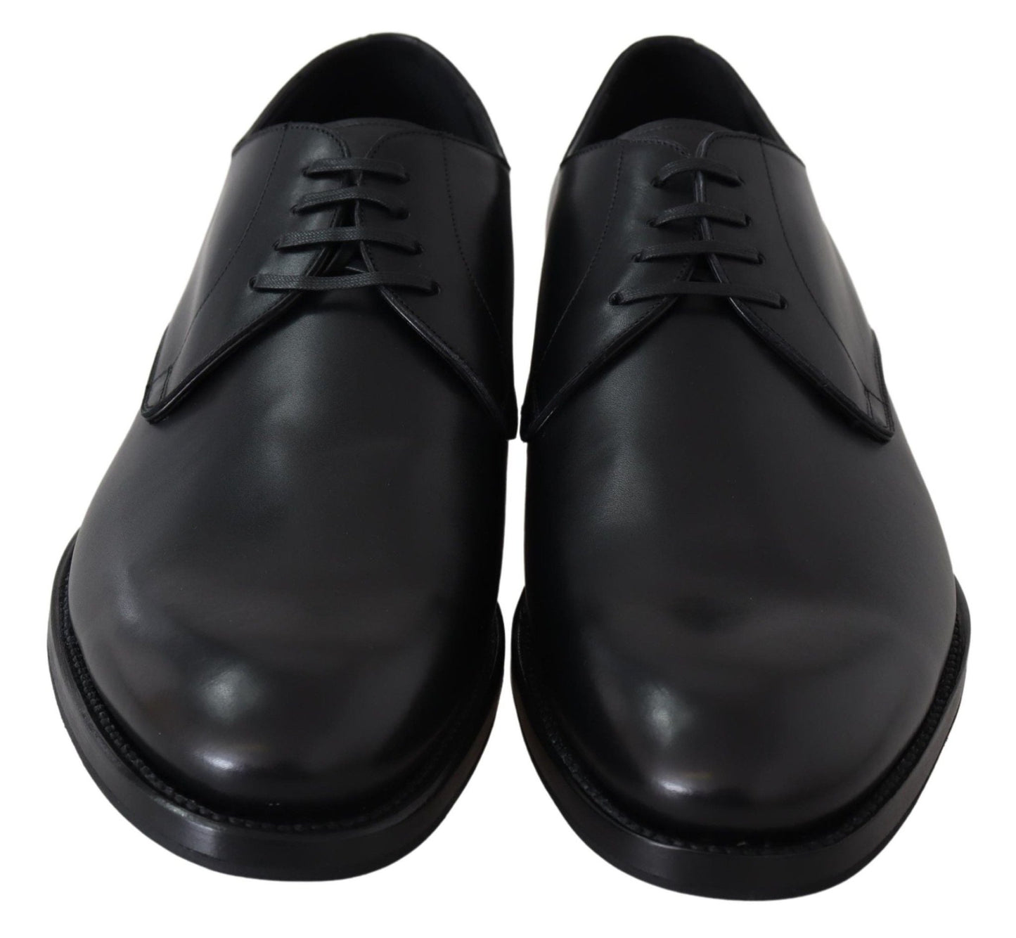 Dolce & Gabbana Black Leather SARTORIA Hand Made Shoes - SMARTMARTNZ