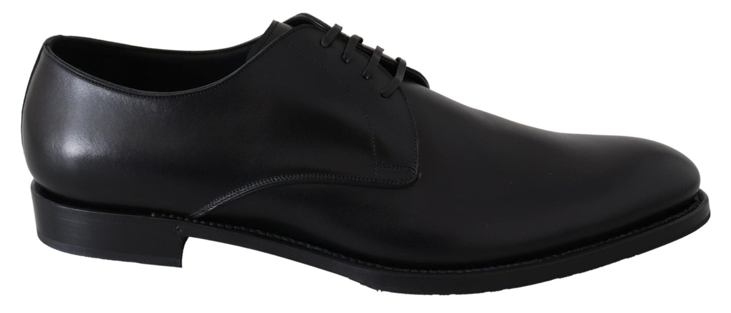 Dolce & Gabbana Black Leather SARTORIA Hand Made Shoes - SMARTMARTNZ