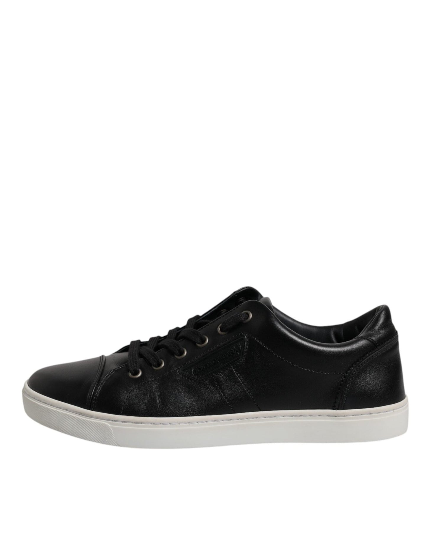 Dolce & Gabbana Black London Nappa Leather Men Sneakers Shoes - SMARTMARTNZ