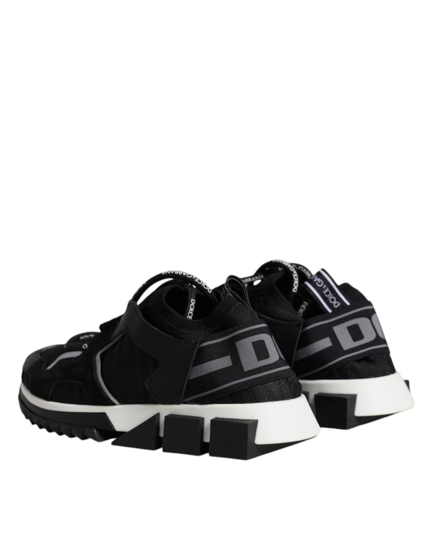 Dolce & Gabbana Black Mesh Sorrento Trekking Sneakers Shoes - SMARTMARTNZ