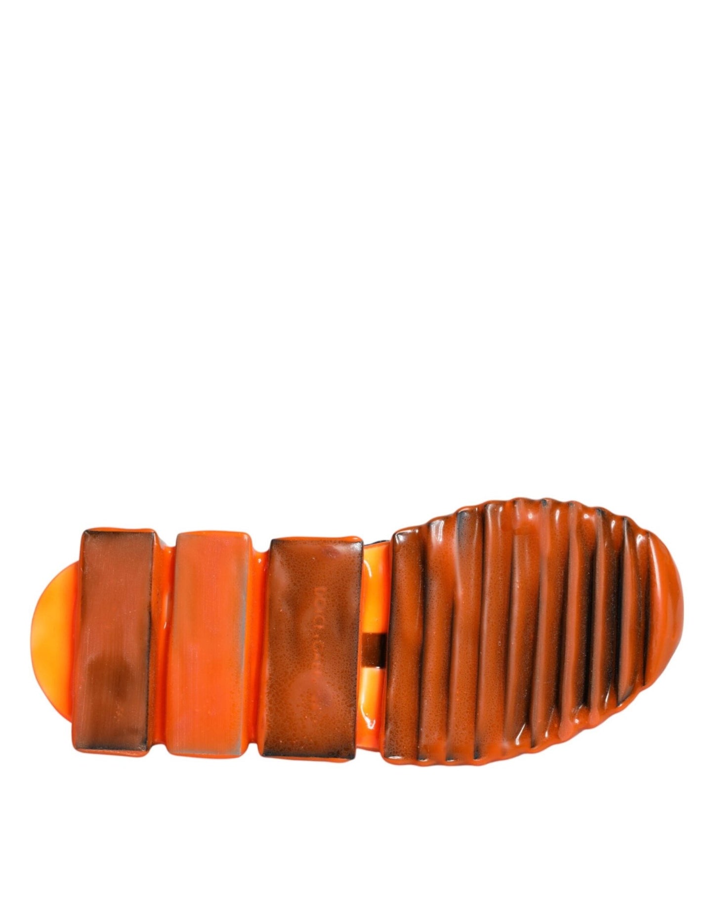 Dolce & Gabbana Black Orange Sorrento Slip On Sneakers Shoes - SMARTMARTNZ