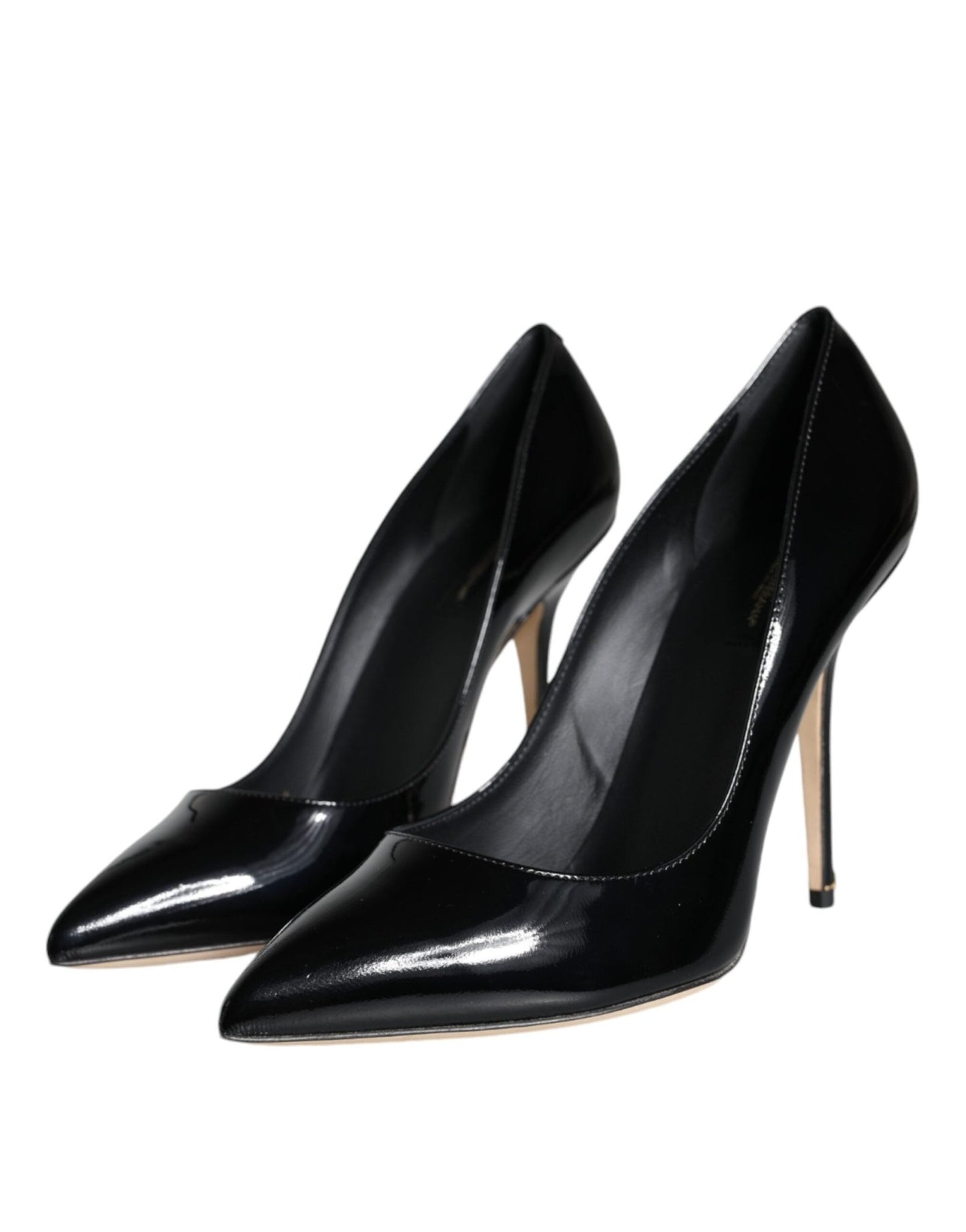 Dolce & Gabbana Black Patent Leather Bellucci Pumps Heels Shoes - SMARTMARTNZ