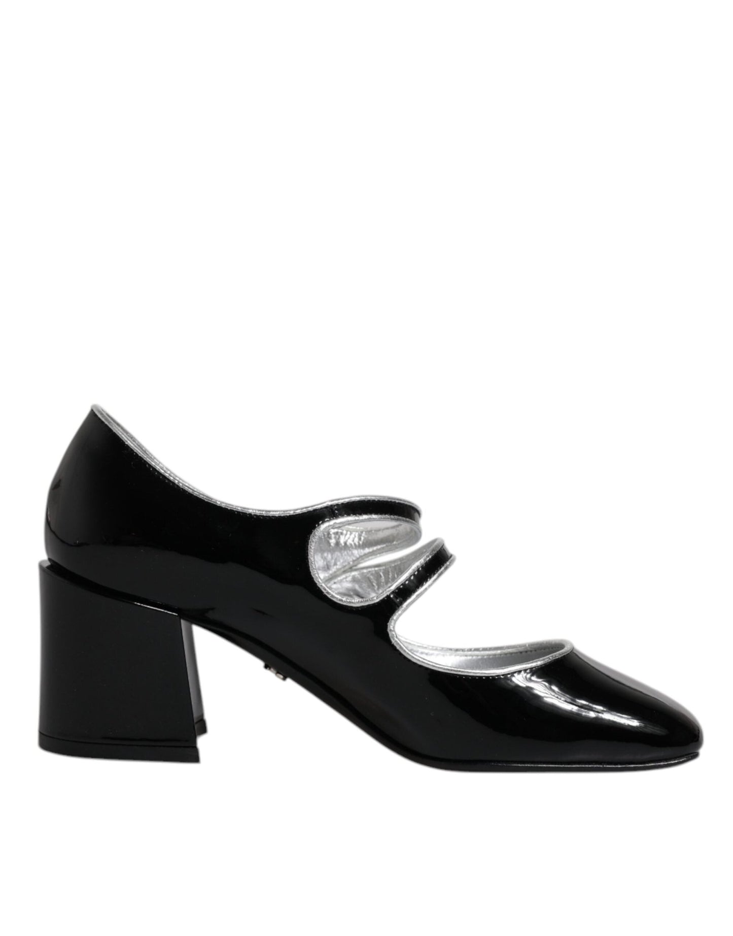 Dolce & Gabbana Black Patent Leather Crystal Mary Jane Pumps Shoes - SMARTMARTNZ