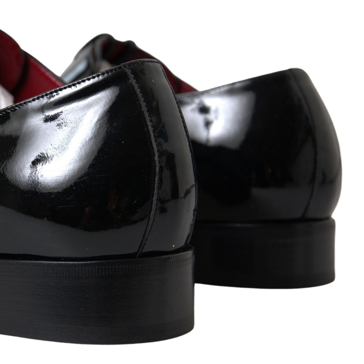 Dolce & Gabbana Black Patent Leather Formal Shoes - SMARTMARTNZ