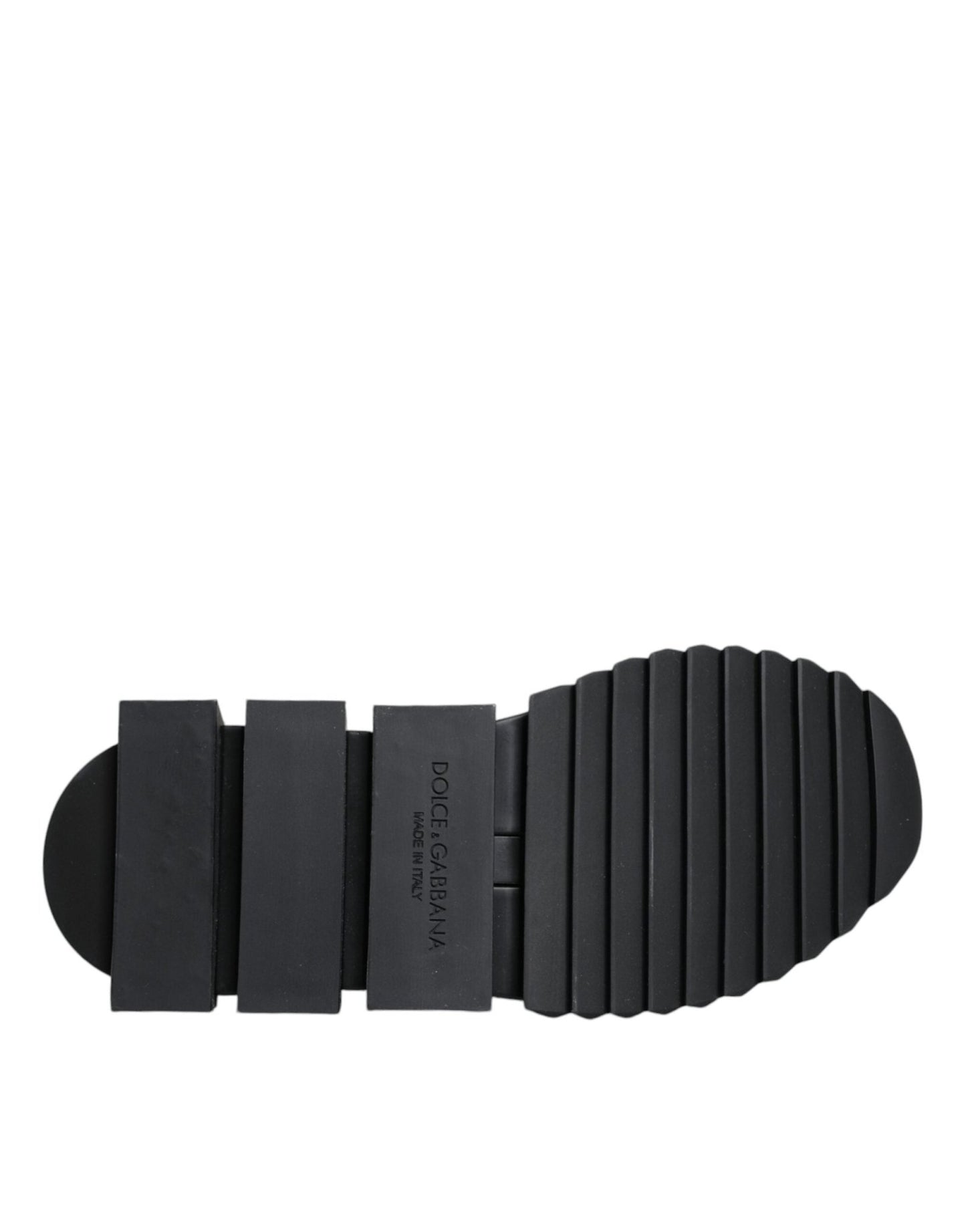 Dolce & Gabbana Black Sorrento Socks Logo Sneakers Shoes - SMARTMARTNZ
