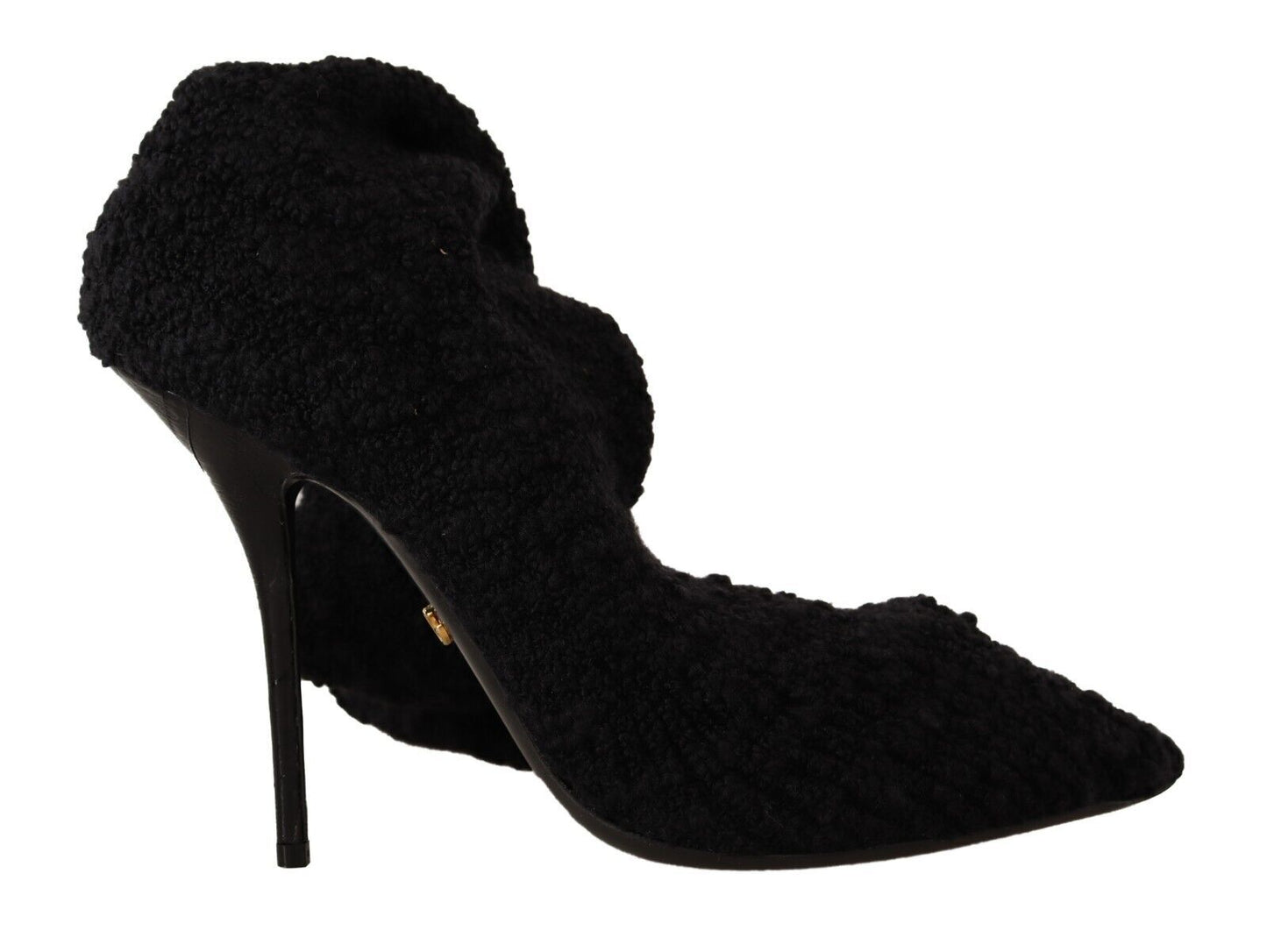 Dolce & Gabbana Black Stretch Socks Knee High Booties Shoes - SMARTMARTNZ