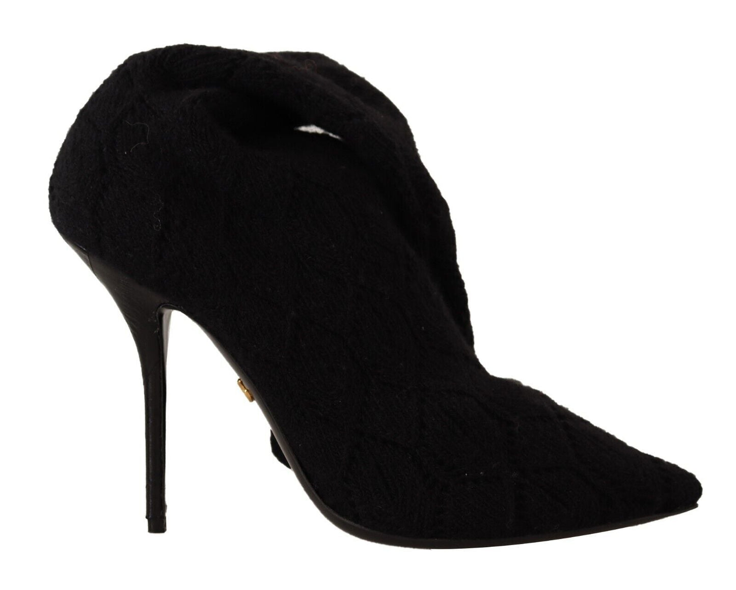 Dolce & Gabbana Black Stretch Socks Knee High Booties Shoes - SMARTMARTNZ