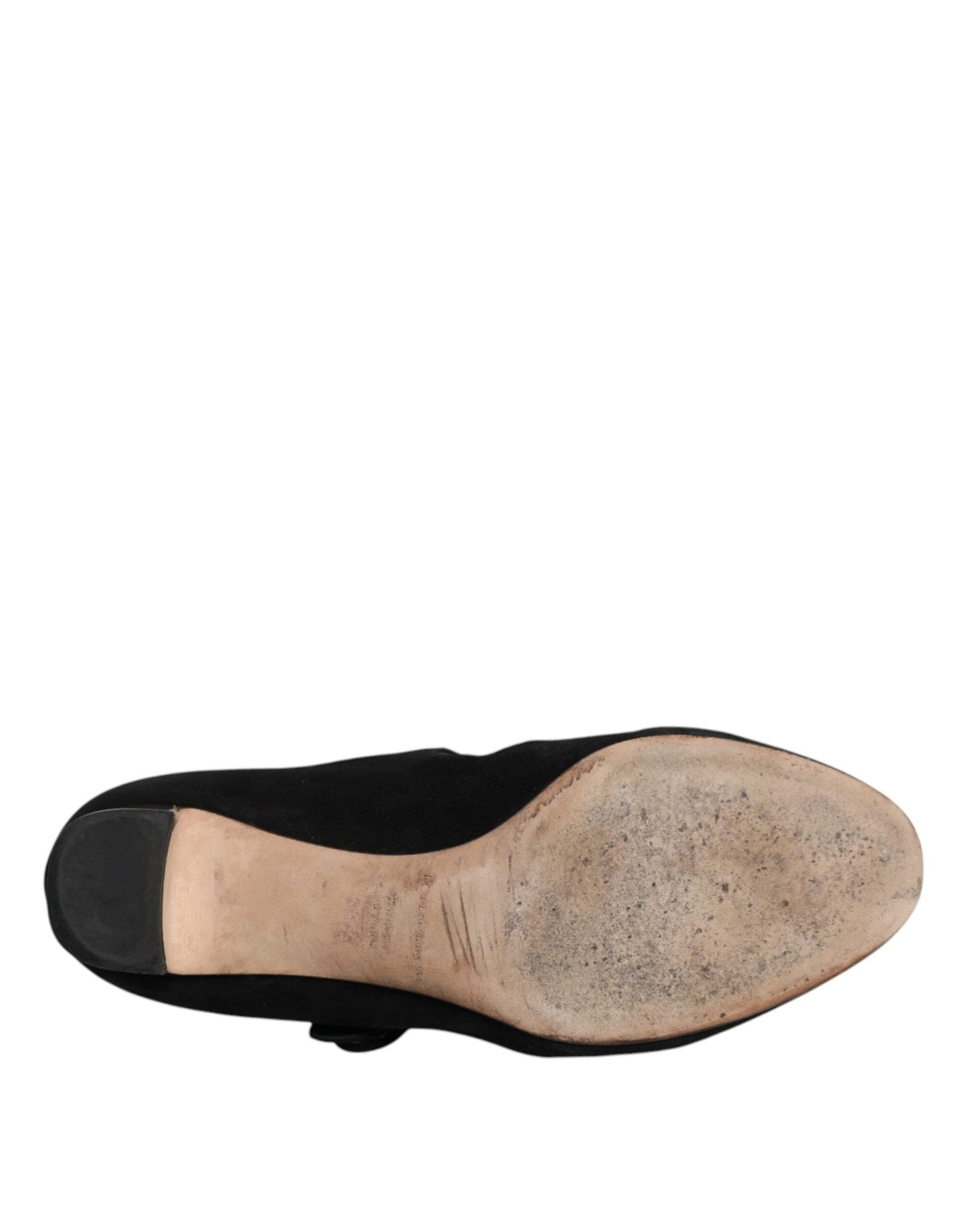Dolce & Gabbana Black Suede Leather KEIRA Heels Pumps Shoes - SMARTMARTNZ