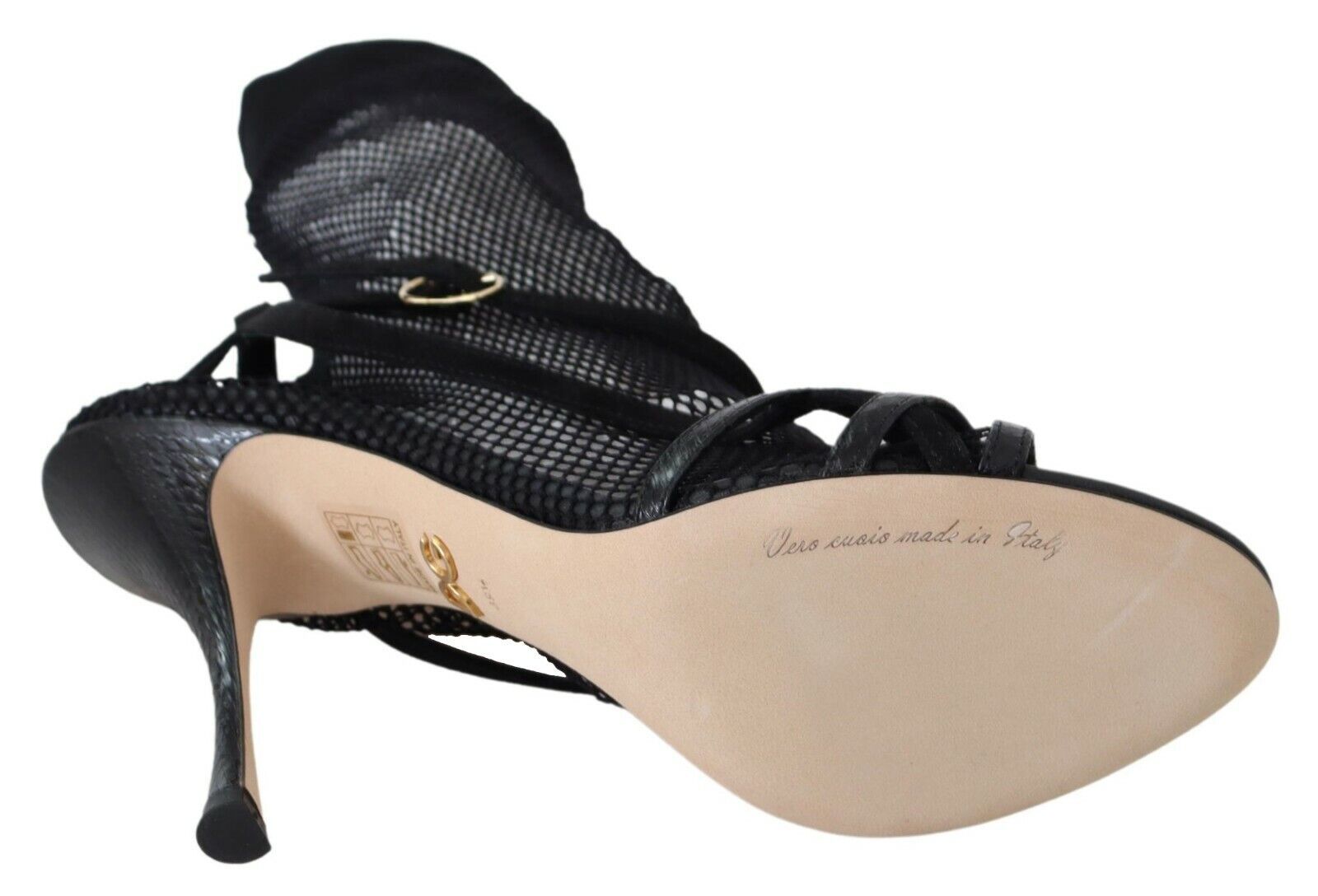 Dolce & Gabbana Black Suede Short Boots Sandals Shoes - SMARTMARTNZ