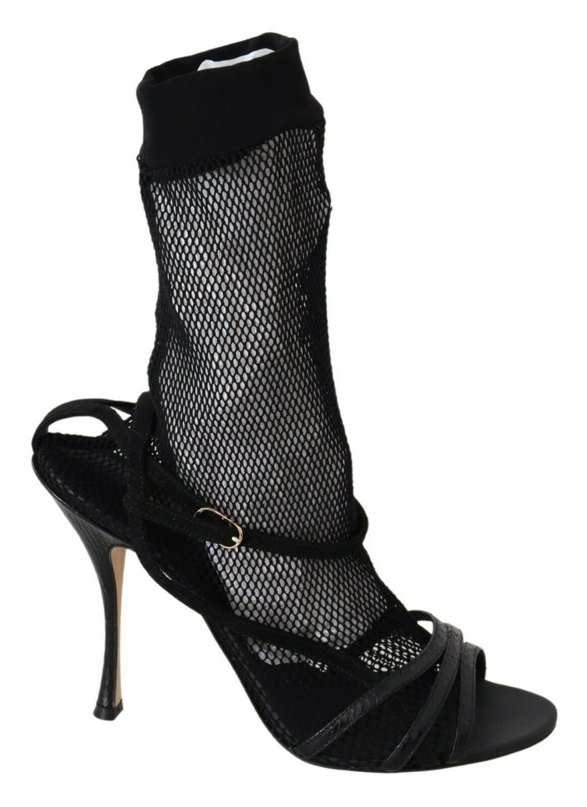 Dolce & Gabbana Black Suede Short Boots Sandals Shoes - SMARTMARTNZ