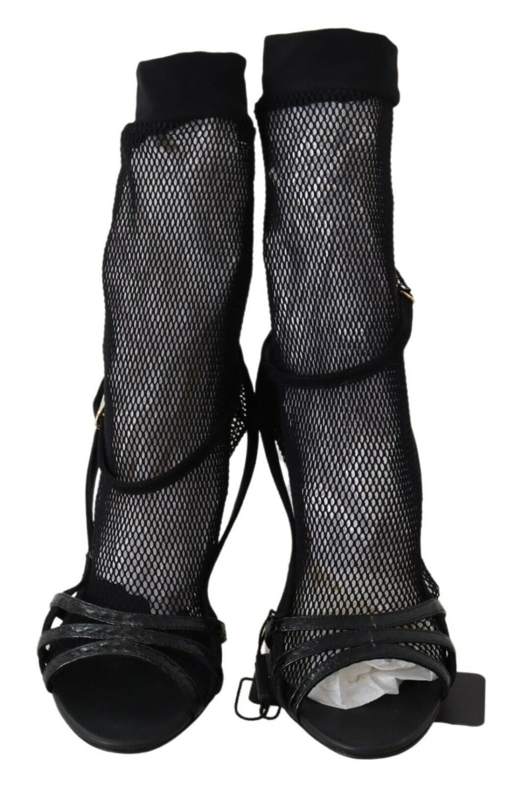 Dolce & Gabbana Black Suede Short Boots Sandals Shoes - SMARTMARTNZ