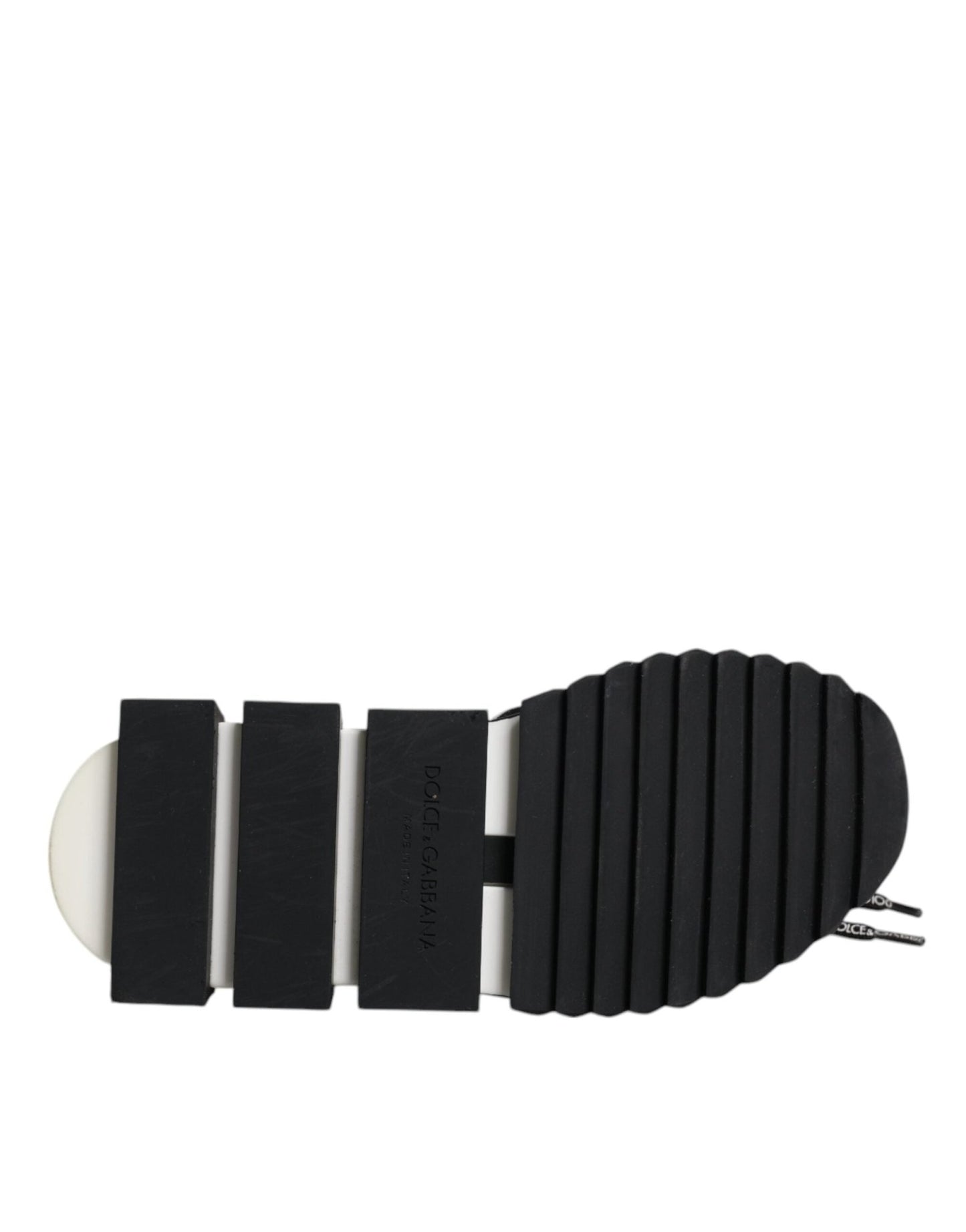 Dolce & Gabbana Black White Logo Sorrento Sneakers Shoes - SMARTMARTNZ