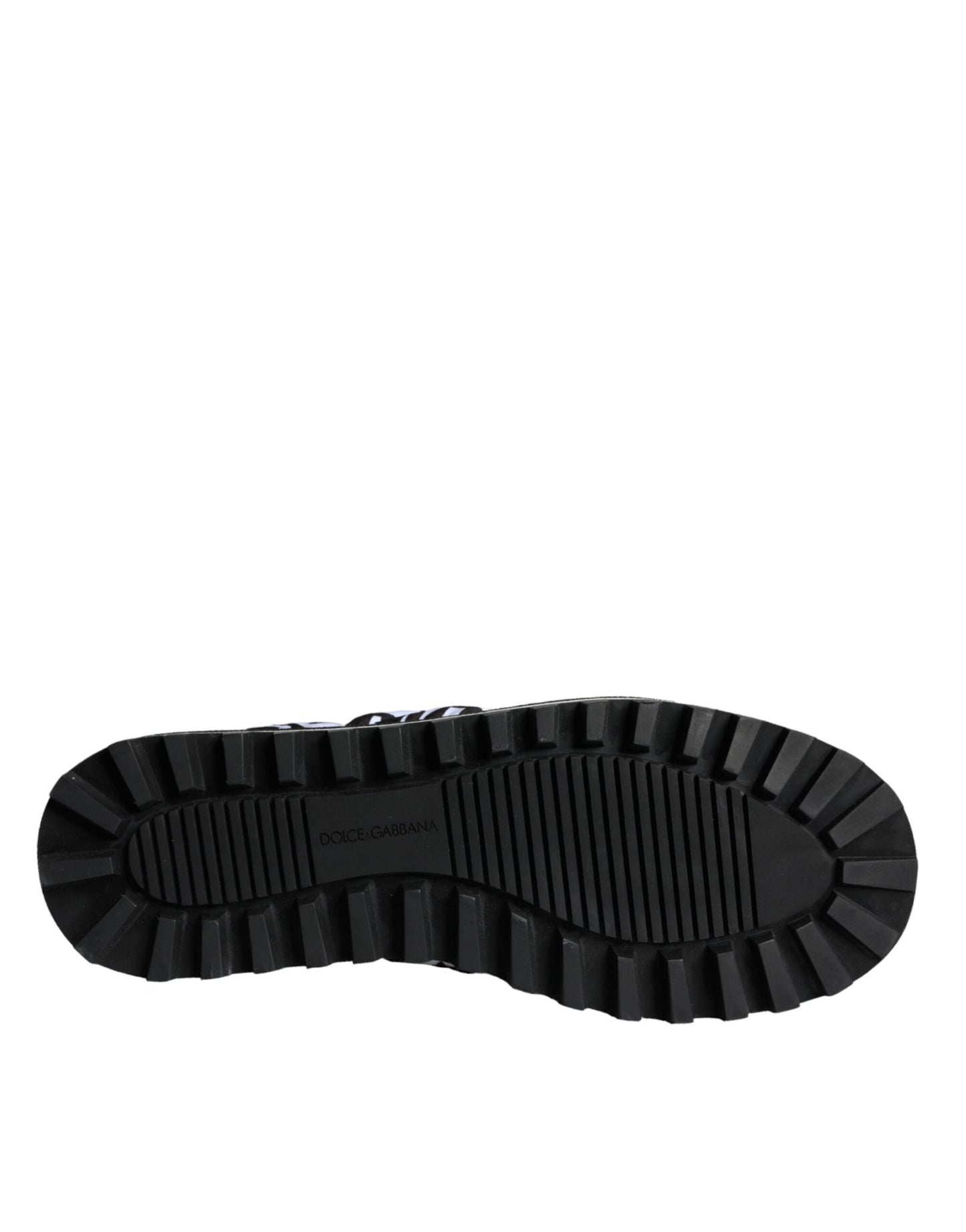 Dolce & Gabbana Black White Quilted Logo Sandals Slides Shoes - SMARTMARTNZ