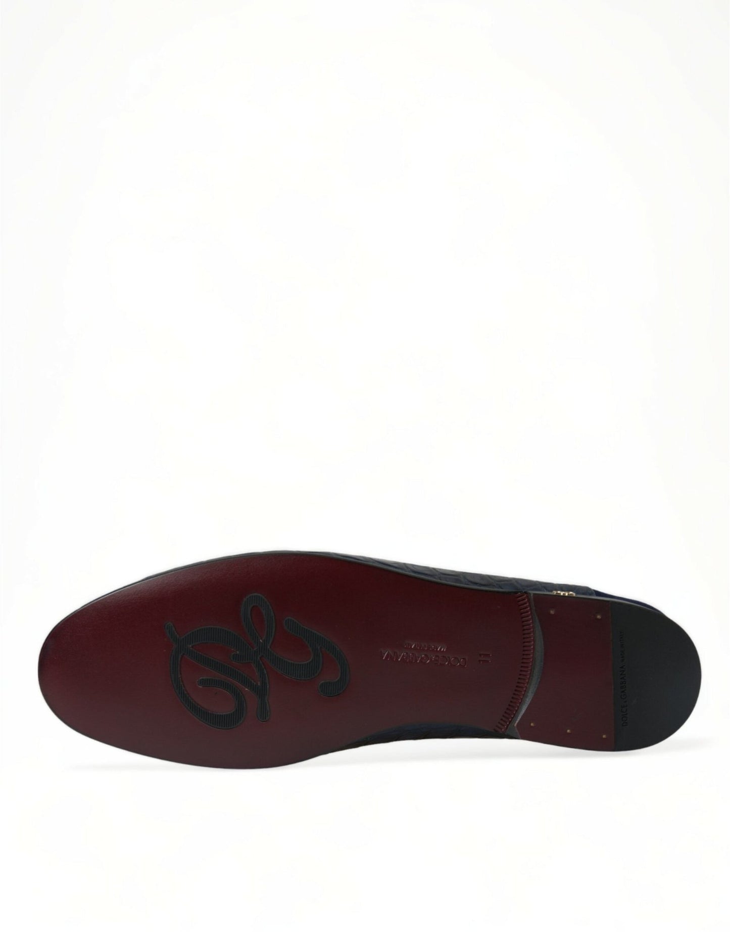 Dolce & Gabbana Blue Crocodile Leather Loafers Slip On Shoes - SMARTMARTNZ