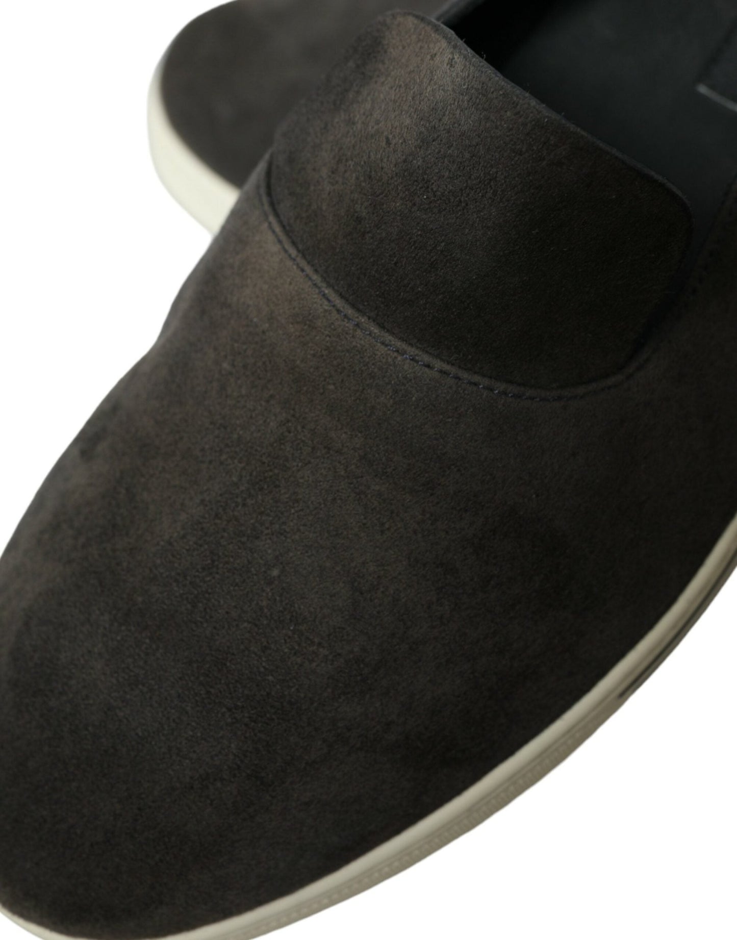 Dolce & Gabbana Blue Suede Caiman Men Loafers Slippers Shoes - SMARTMARTNZ