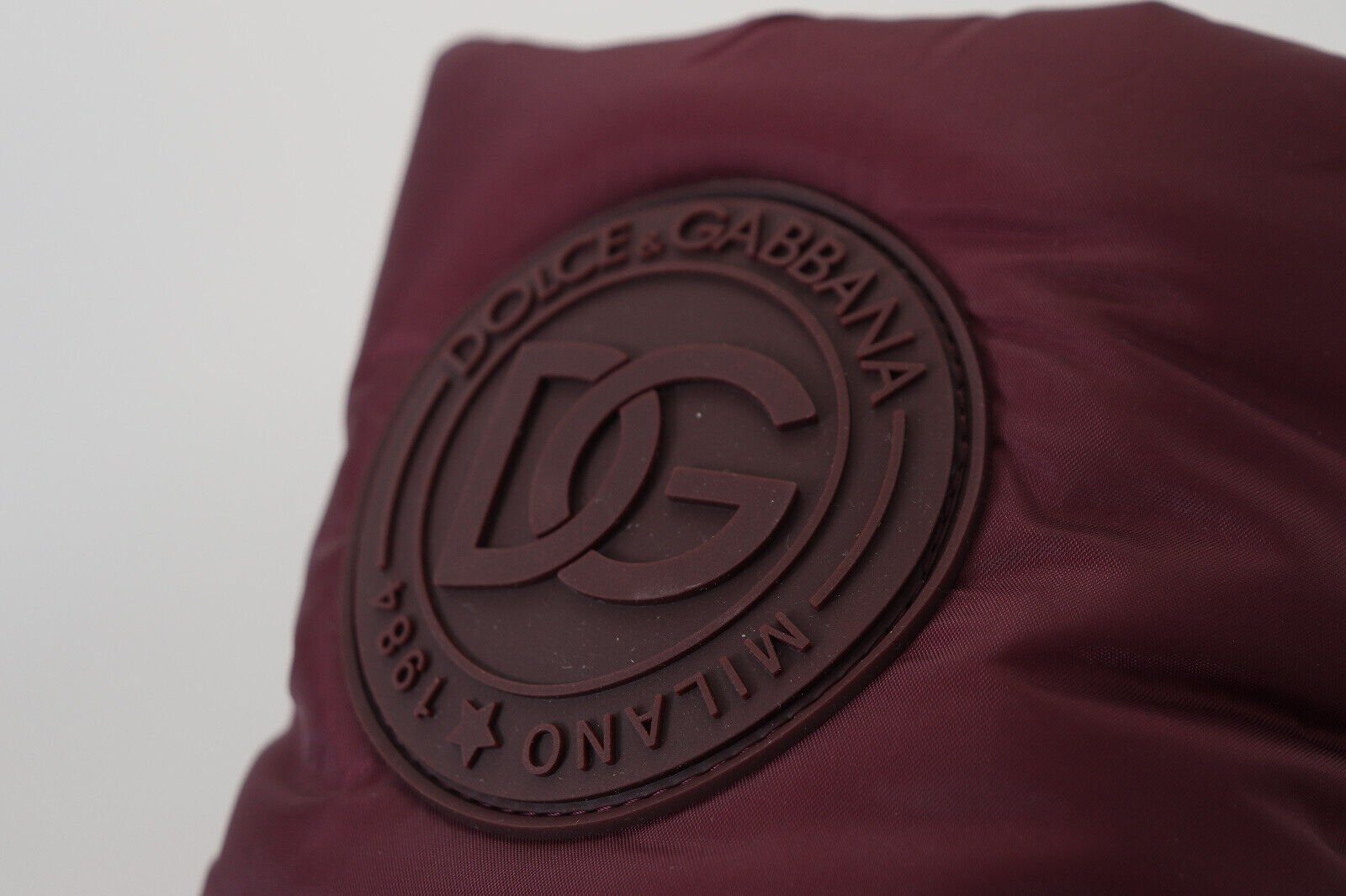 Dolce & Gabbana Bordeaux Nylon Boots Padded Mid Shoes - SMARTMARTNZ